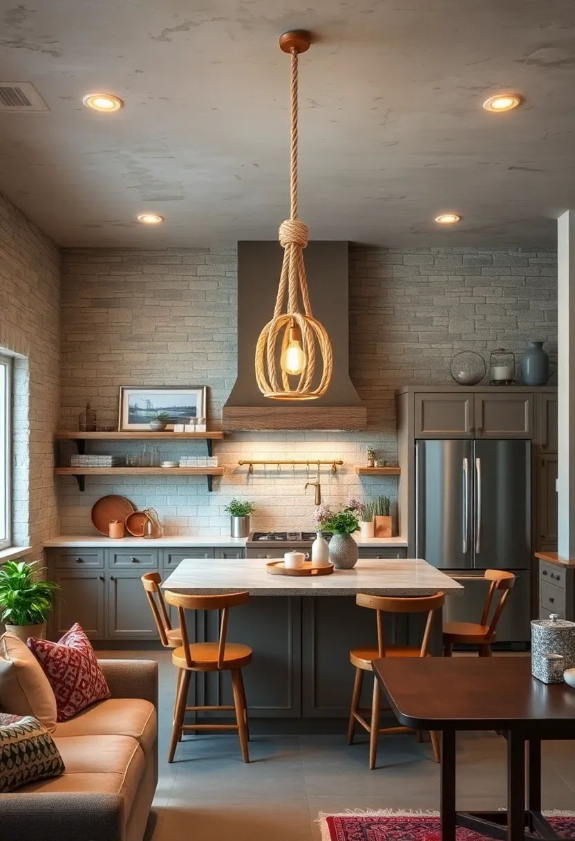 Twisted Rope Chandelier for Nautical Farmhouse Vibes