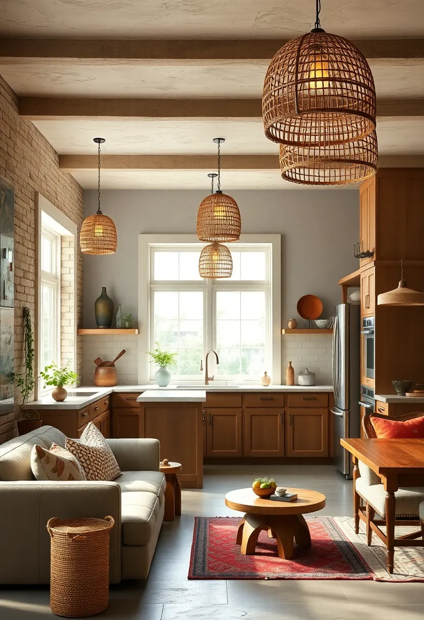 Woven Rattan Pendant ​Lamps to Add Natural Texture