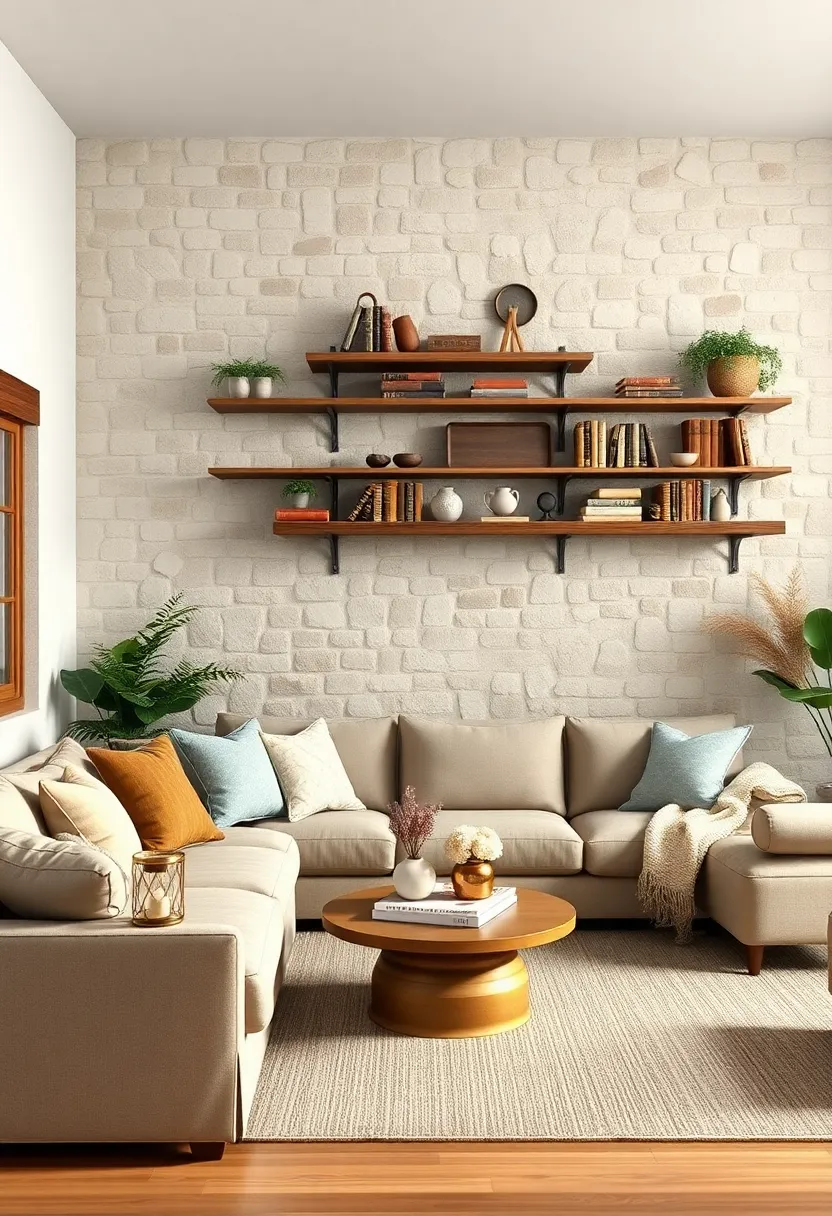 Rustic ⁣farmhouse shelves ⁤adorned with natural‌ wool‌ throws and ‌antique books foster cozy ‍reading ⁢nooks