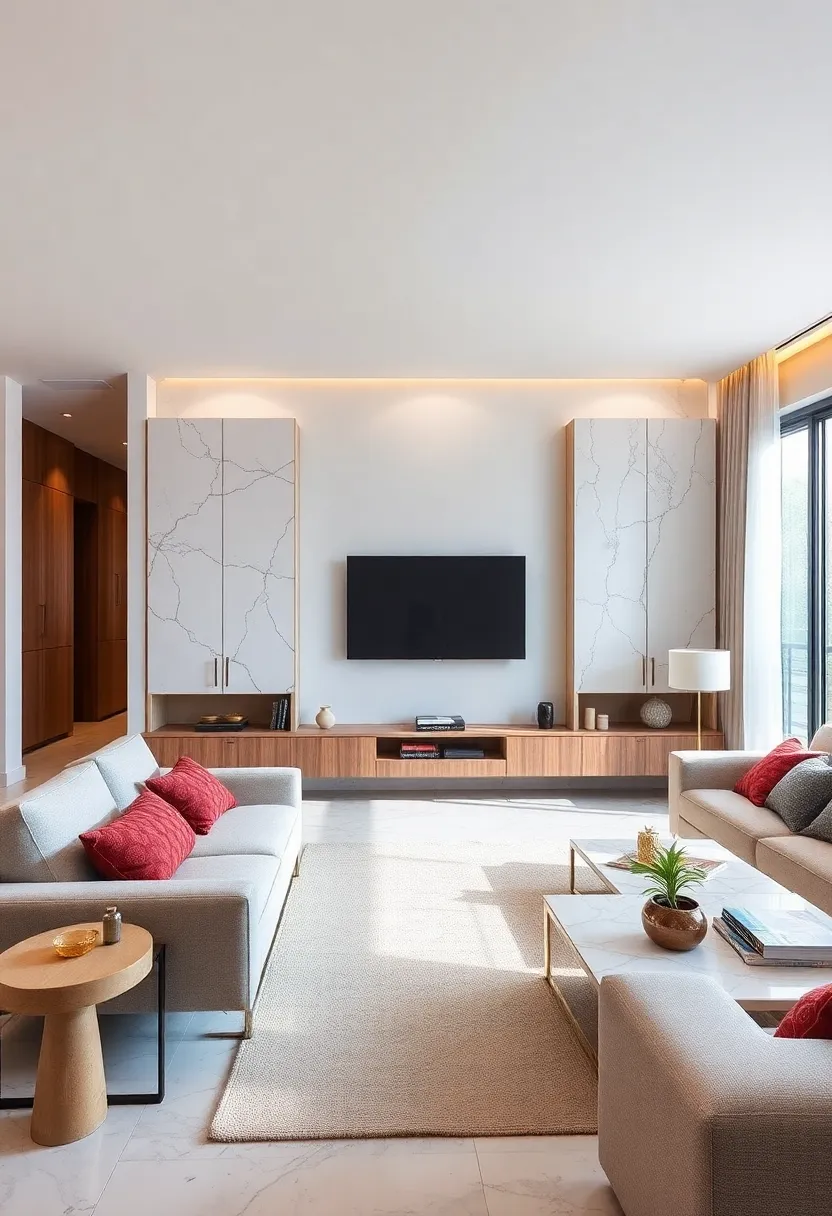 Marble-Topped Floating ⁣Cabinets: Combine⁤ elegance and ‍practicality with marble‌ surfaces atop floating⁤ units