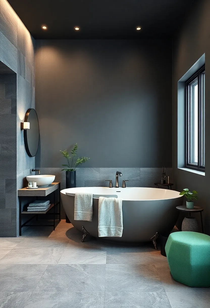 Graphite Gray and Mint Green:⁤ Deep ‌graphite hues mellowed ‍with fresh ⁢mint ⁢green details