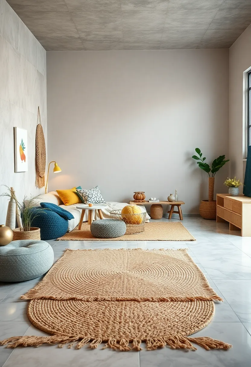 Natural Fiber Rugs: Lay down soft‌ jute or sisal rugs that⁢ add texture while ⁤staying true to natural elements