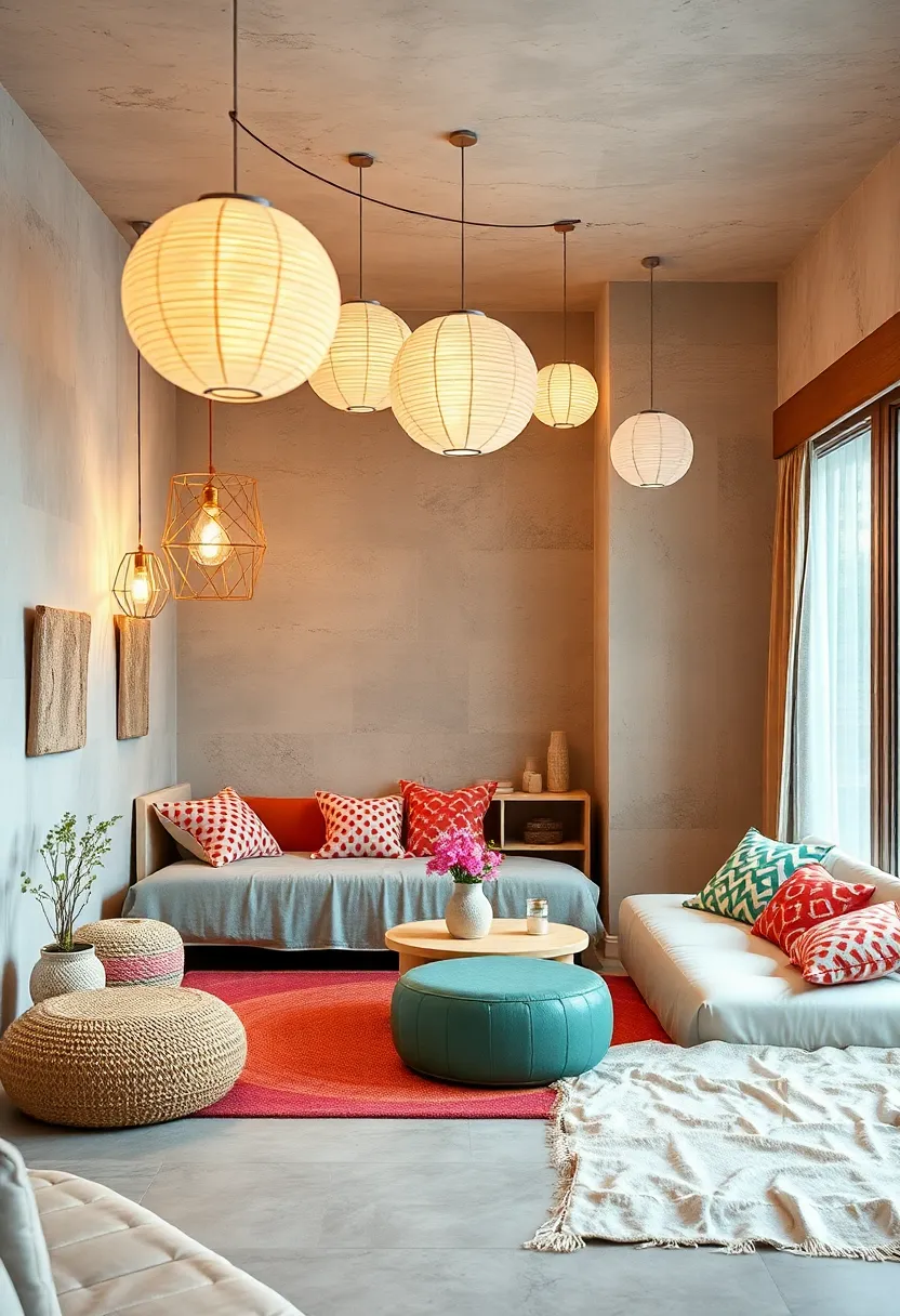 Soft, Diffused‌ lighting: Use⁢ paper lanterns or warm‍ LED strips for gentle‌ illumination that ⁢enhances tranquility