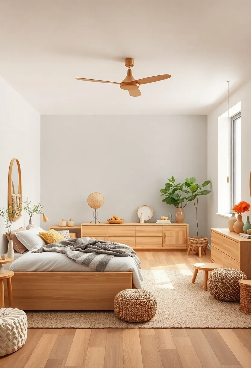 Natural Wood Furniture: Use light-toned, ⁣simple ‌wooden beds‍ and dressers ⁤that highlight ⁢natural grains and ‍textures