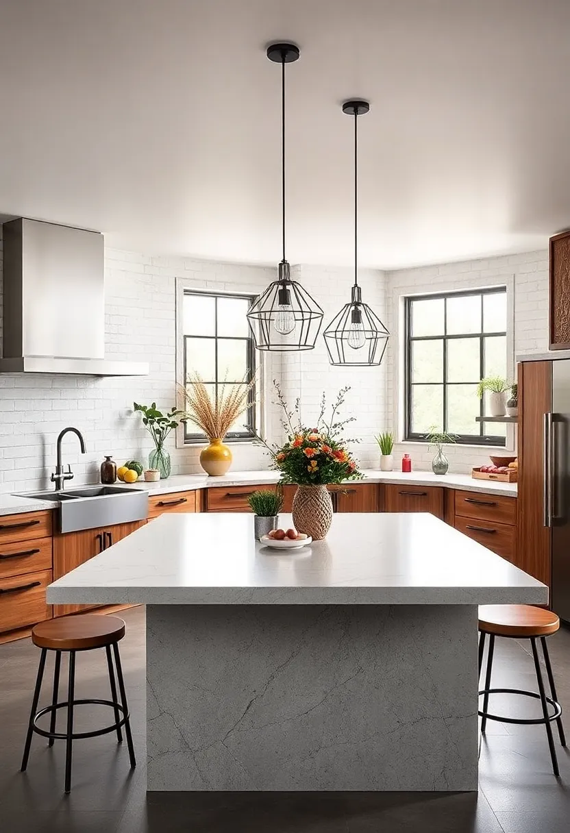 Industrial-Style islands Featuring‍ Metal Accents and Concrete Surfaces