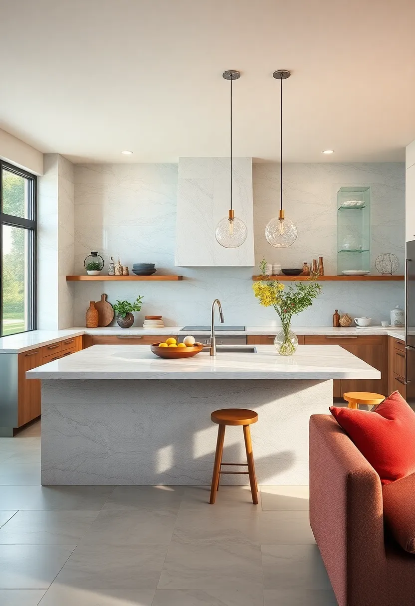 Kitchen Islands with⁣ Integrated Seating for Casual Dining and Socializing