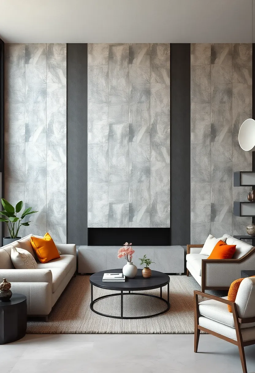 Vertical Stripes in Shades of Gray for a Sleek ⁤and⁢ Contemporary Feel