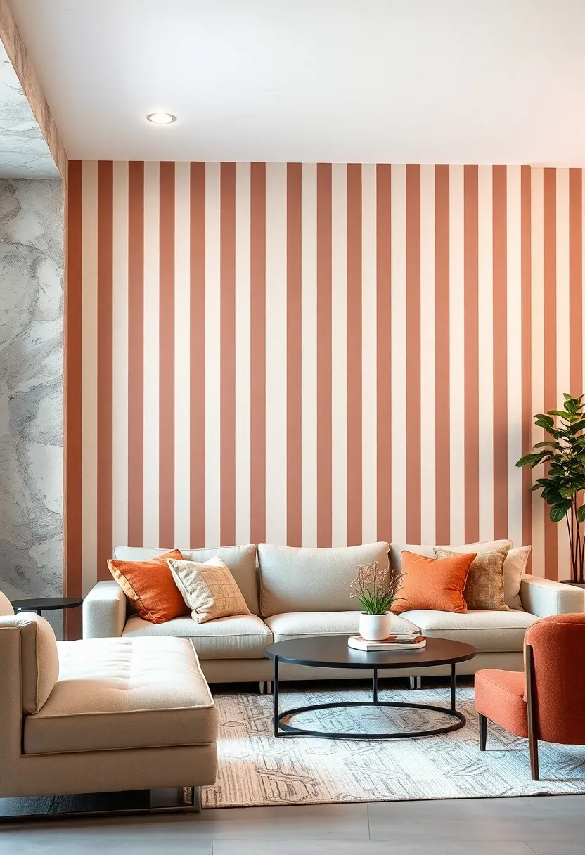 Soft Pastel Vertical Stripes to ‌Create a Calm and⁤ Inviting⁣ Atmosphere