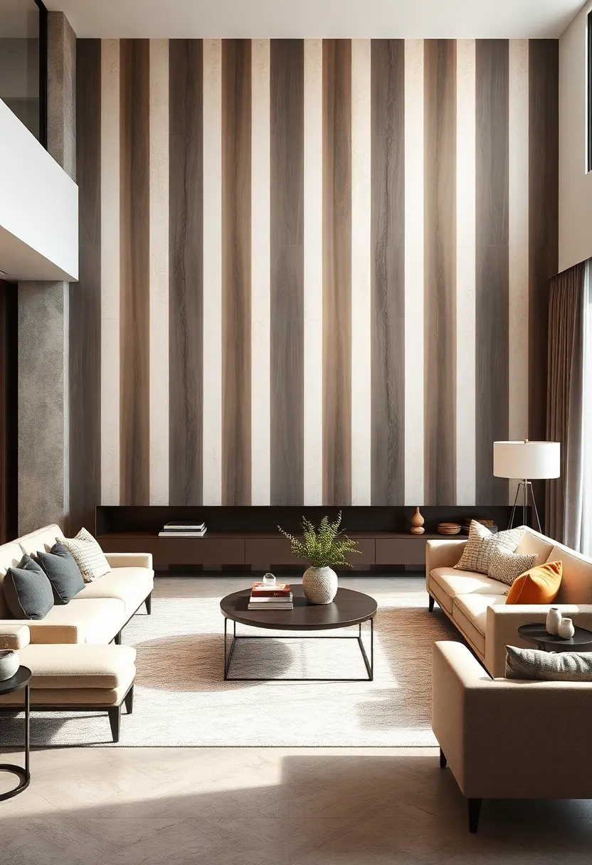 Ombre Vertical stripes that ⁢Transition ⁤from⁣ Light to Dark for ⁣Subtle Drama