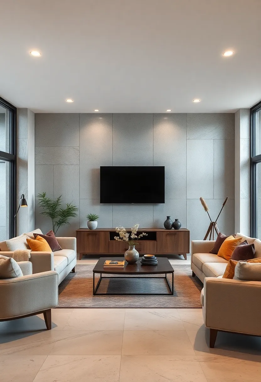 Designing Symmetrical Arrangements‌ That Draw the‍ Eye‌ Toward a Centrally Placed Wall-Mounted TV