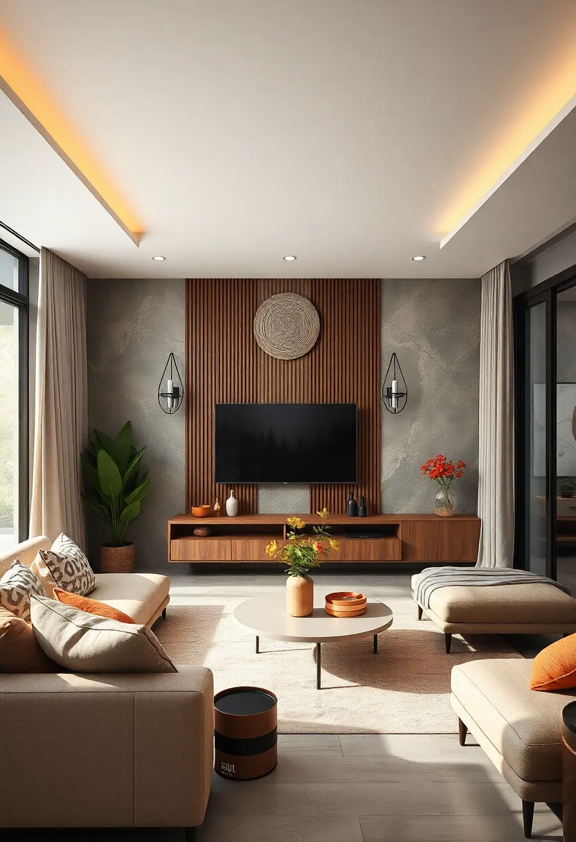 Elevating Small ​Living Rooms With⁣ Clever Wall-Mounted TV ​Installations and Compact Furnishings