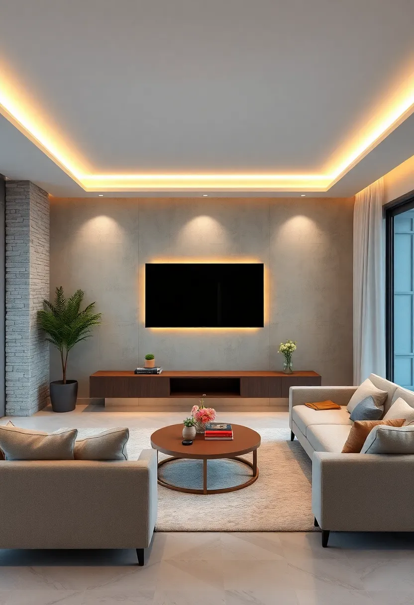 Incorporating ⁤Ambient Lighting‍ to Create Mood ‍and Highlight a wall-Mounted TV Area Effortlessly