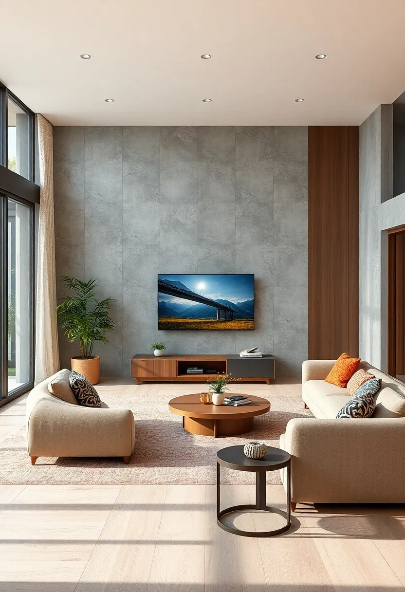 Maximizing Open Floor Space With Sleek ⁣Wall-Mounted TV⁣ Designs and Minimalist Furniture ​Layouts