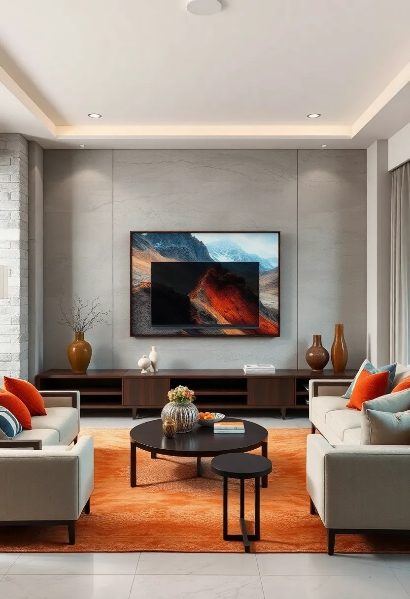 Selecting‌ Statement Artwork and Sculptures to Complement and Frame a Wall-Mounted TV Space