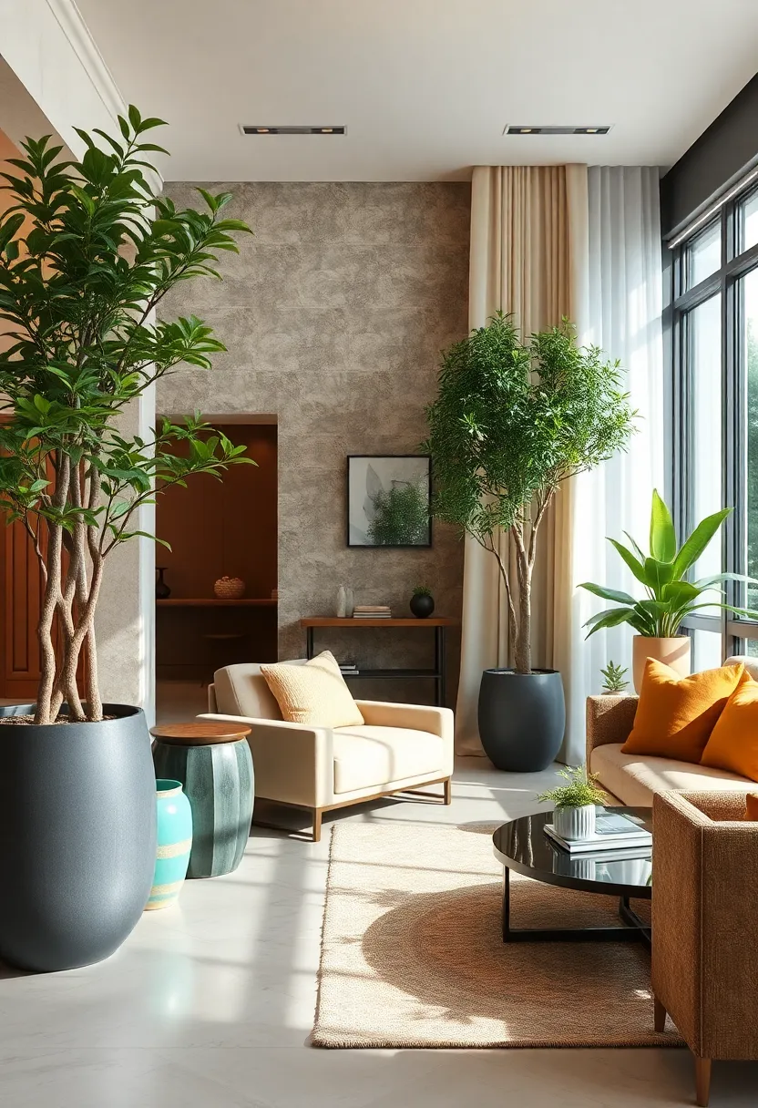 Introduce greenery with elegant planters and indoor trees to bring life⁣ and freshness inside