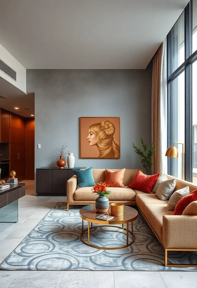 Use metallic ​accents in gold, brass,⁤ or chrome⁢ to inject glamour and shine