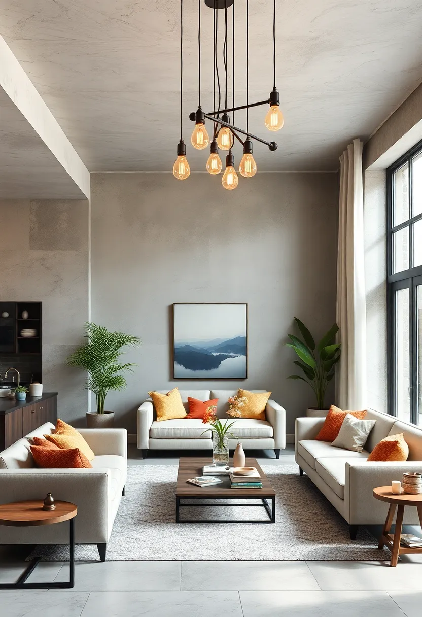 Incorporating Edison ​Bulb Chandeliers in Living Spaces