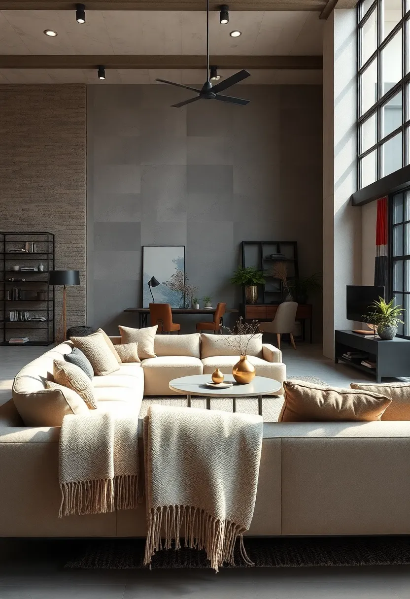 Layering Textures with Wool Throws and ⁣Metal Accents