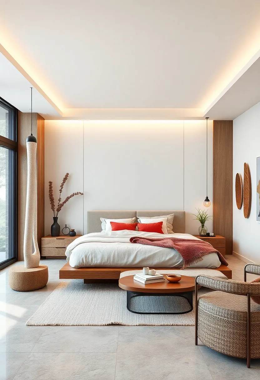 Natural Elements: Incorporating wood accents and organic textures to bring warmth and serenity