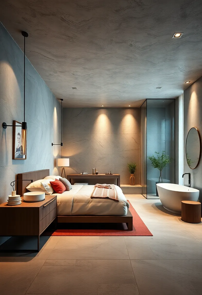 Sleek Ensuite Bathrooms:⁣ Designing connected luxury spaces with seamless transitions