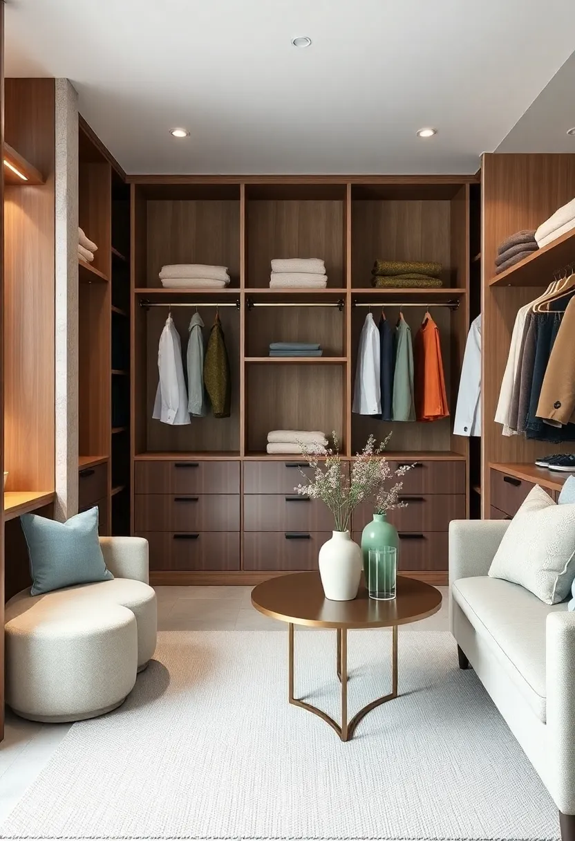 Subtle Decorative Touches with ⁣Minimalist Vases and Greenery ⁤Adding Freshness to Scandinavian closet Interiors