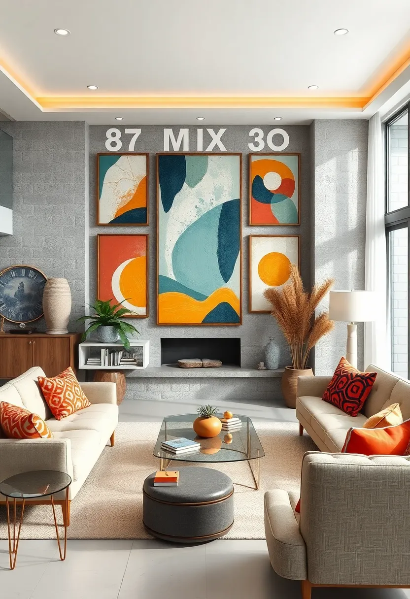 collection of Iconic Mid-Century Modern Art Reproductions