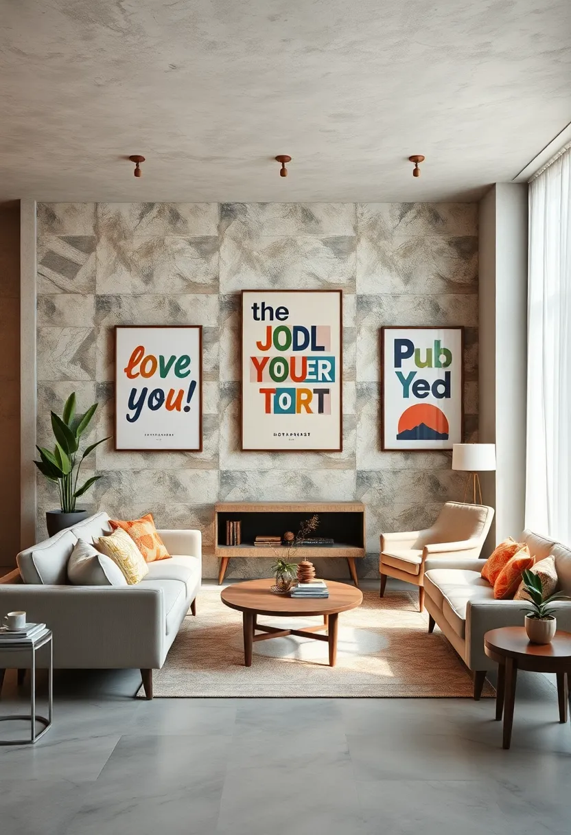 Vintage-Inspired ‌Typography Posters in muted Palettes