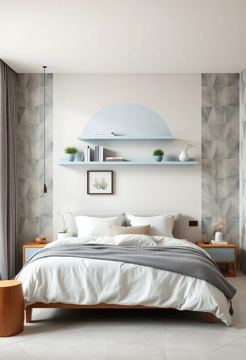 Hang​ sheer pastel curtains that allow light diffusion and privacy