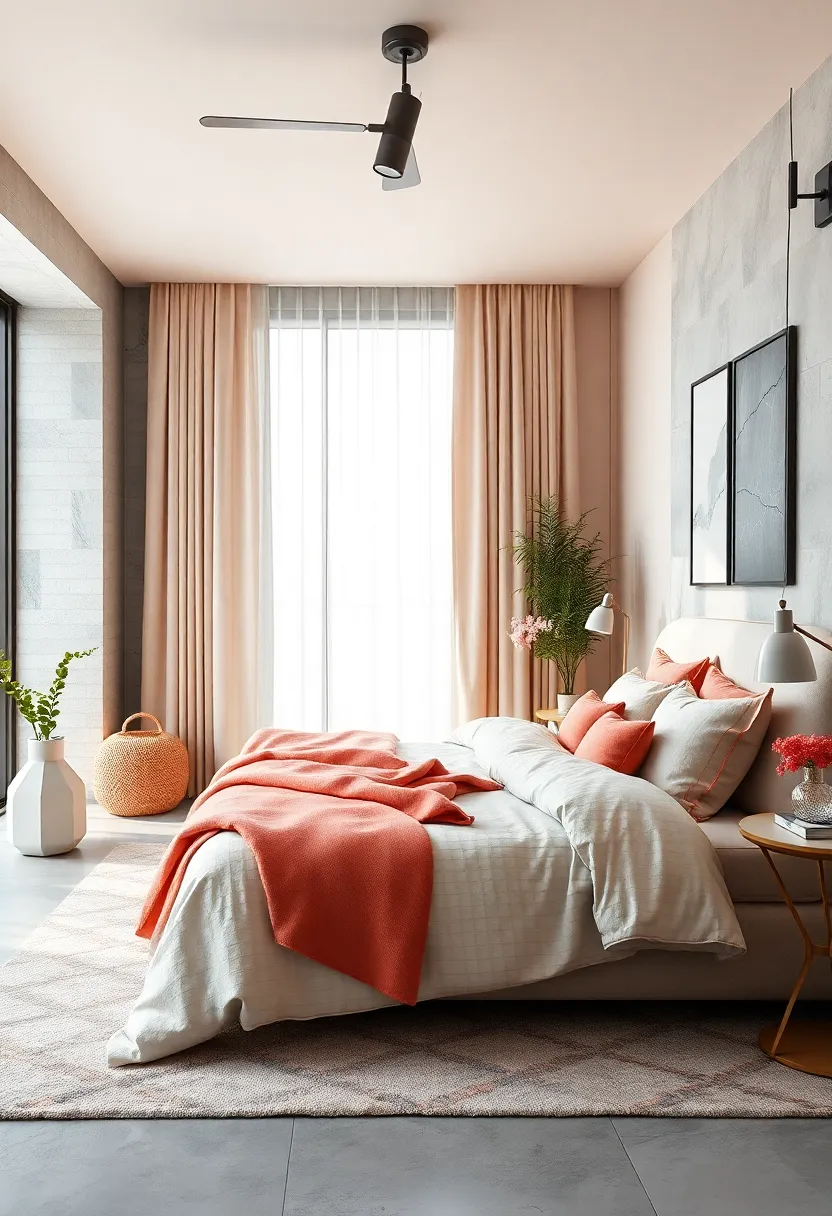 Incorporate mint green bedding for a refreshing yet‍ tranquil vibe