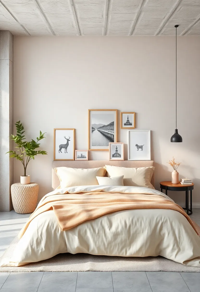 Add pastel pink ceramic lamps for a soft illumination source