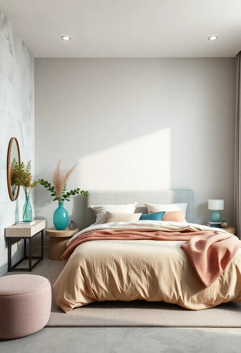 Integrate‌ pastel aqua accents through decorative‍ vases or planters