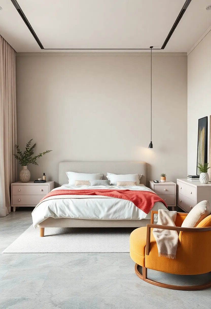 Choose matte pastel painted furniture for understated elegance