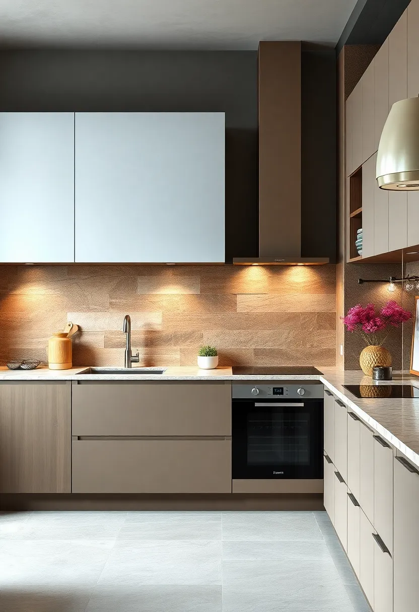 Natural Stone⁣ Splashbacks Merging Raw Earthy Elements with Sleek Kitchen ‍Interiors for Organic‌ Appeal