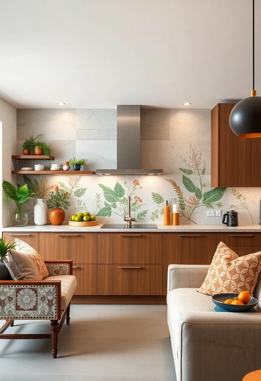 nature-Inspired Splashbacks Featuring Botanical​ Prints ​or Textures to Bring the ⁣Outdoors‍ Inside