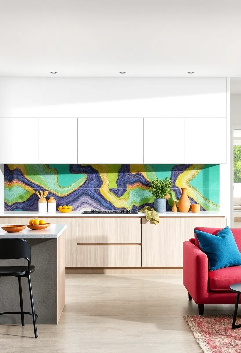 Vibrant Glass Splashbacks⁤ Creating a Modern, Reflective Surface That Amplifies‌ Natural Light and ⁤Color