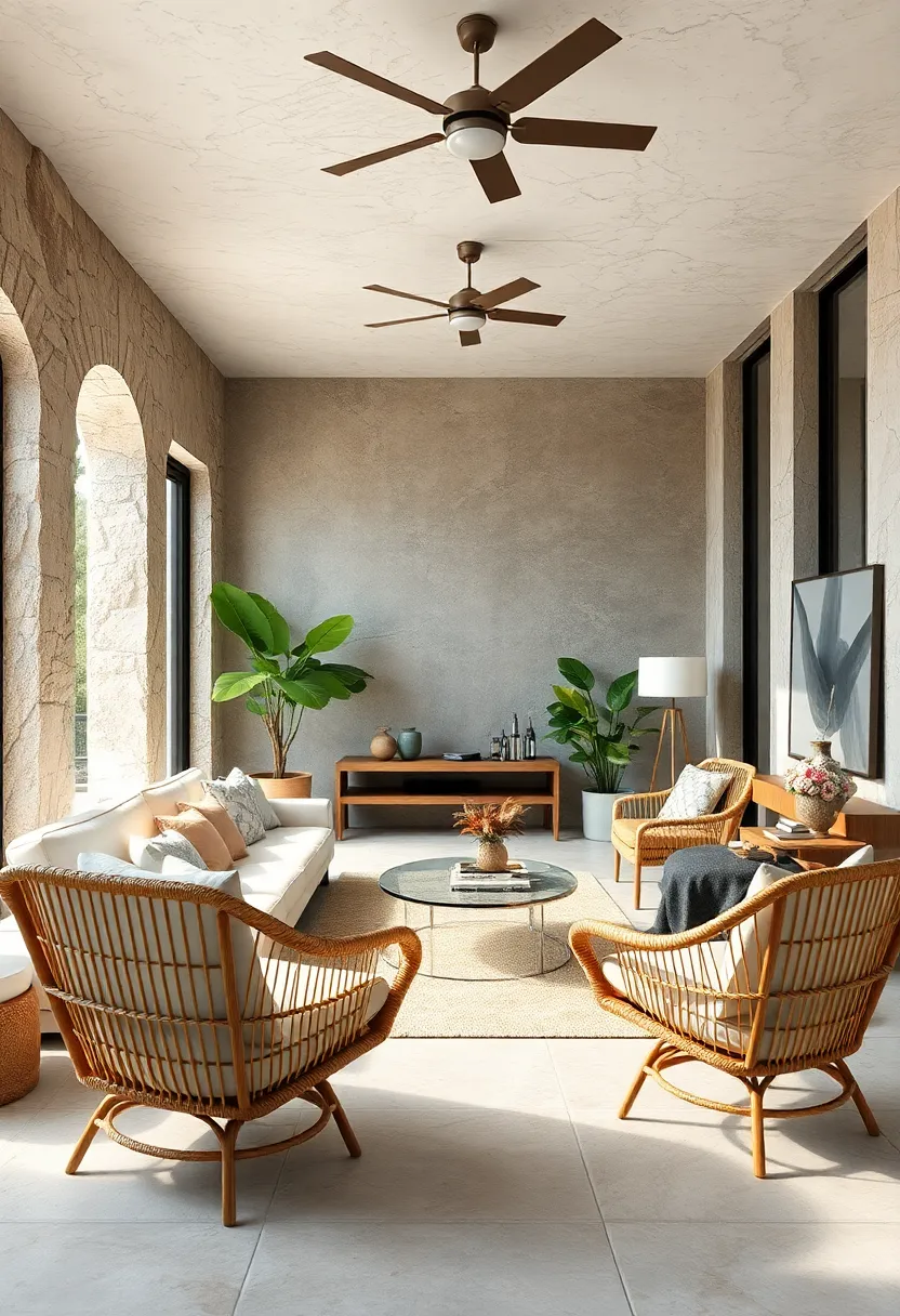 Opt for rattan or wicker chairs to blend ‍comfort with nature-inspired ⁤style