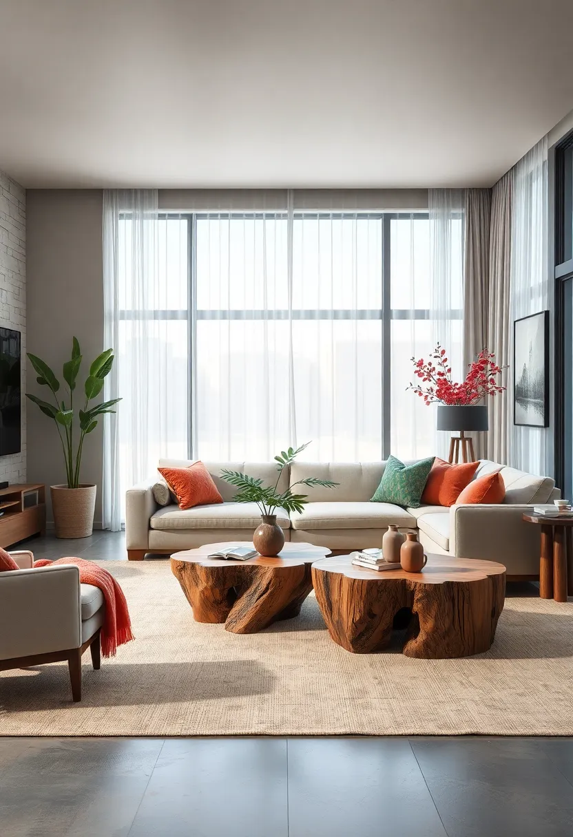 Use‌ large leafy indoor plants to bring a fresh, vibrant atmosphere