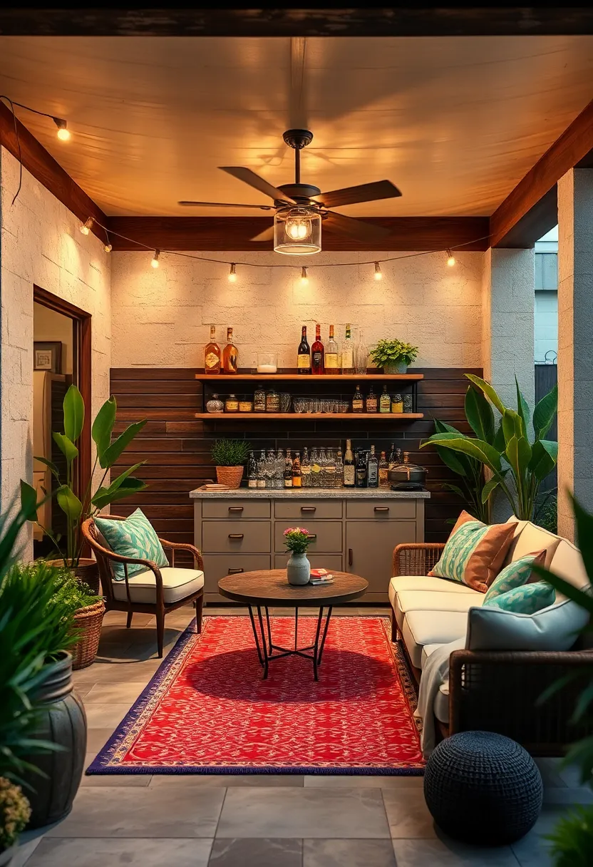 Vintage School Desk Bar for a Quirky, Upcycled Chic