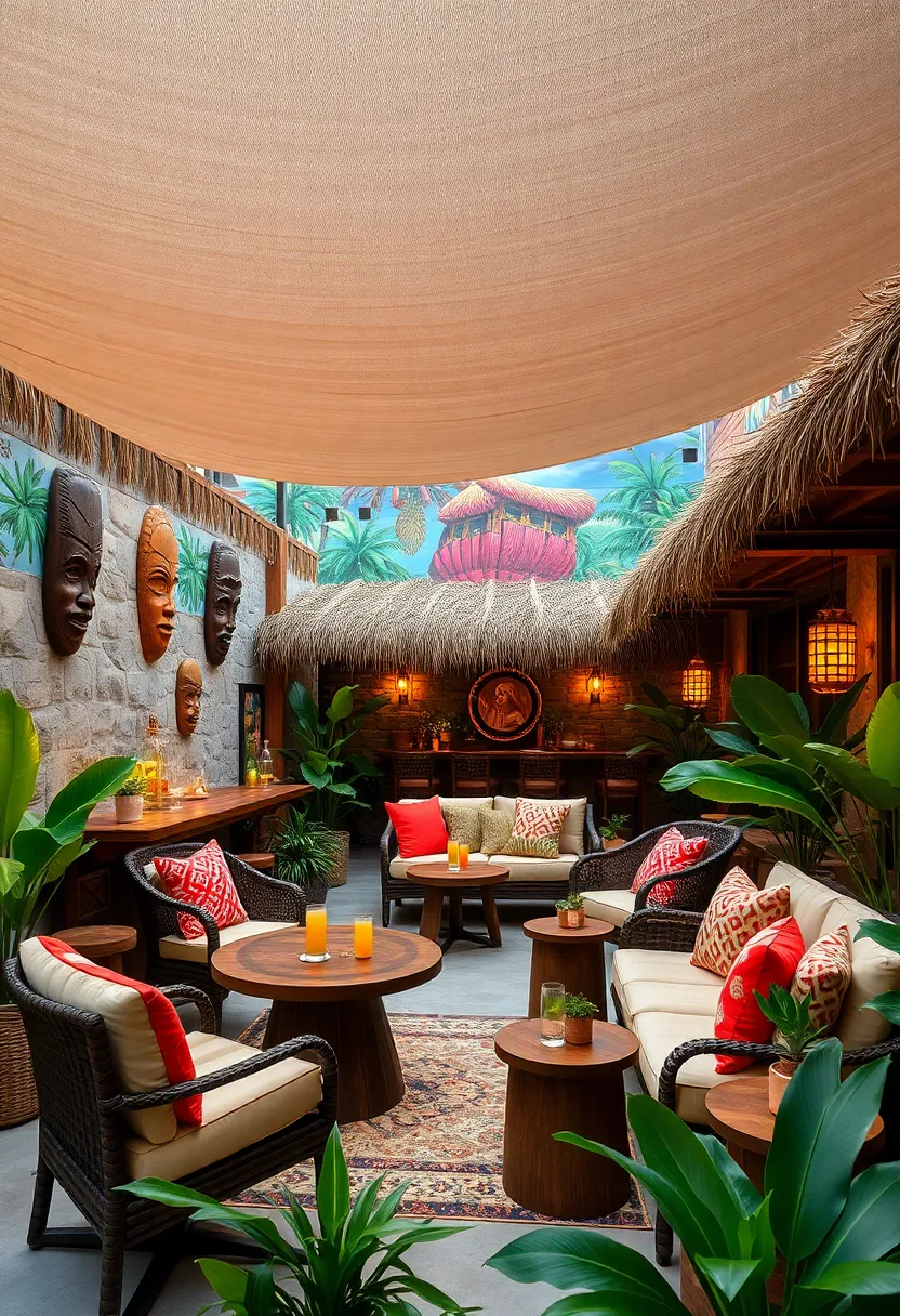 Tiki​ Tide Lounge ‍– Featuring hand-carved ⁣tiki masks and vibrant island murals, this spot offers an‍ immersive experience with​ fresh fruit garnishes and ocean-inspired drinks