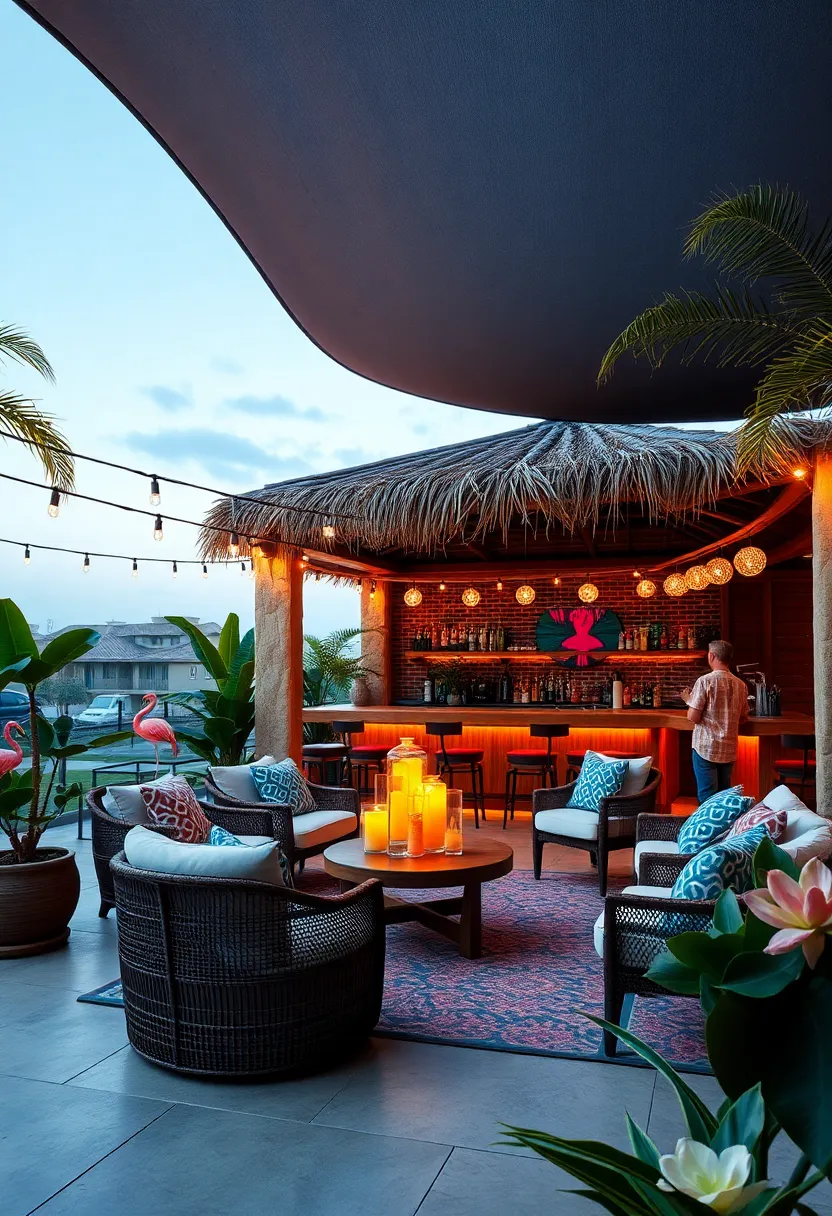 Flamingo Bay Bar – With flamingo motifs ‌and tropical bird sounds, this patio bar offers whimsical island‌ charm⁣ alongside bright and fizzy‌ tiki⁤ drinks