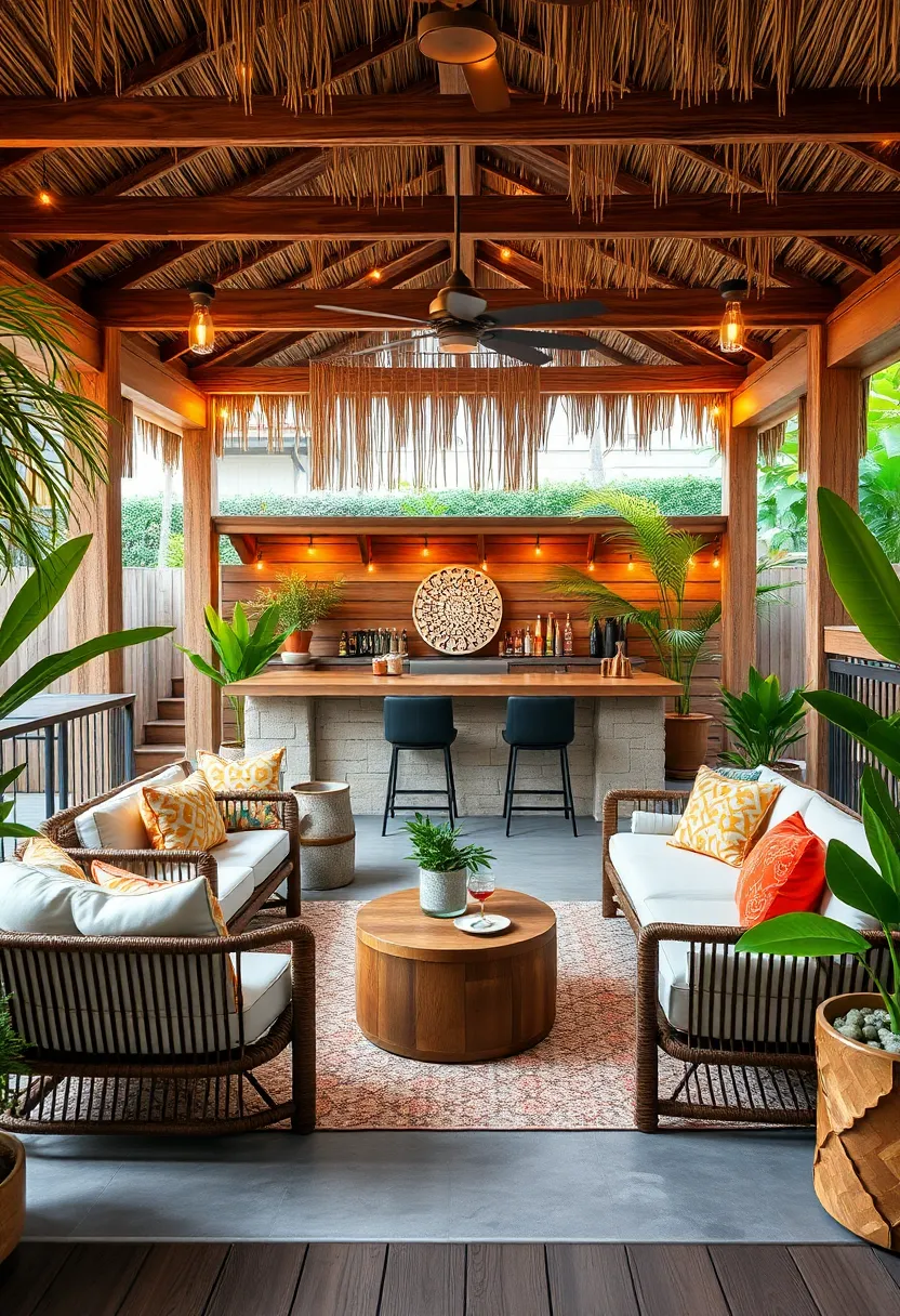 Driftwood ‍Deck – This cozy outdoor bar uses reclaimed wood and tiki‍ décor to‌ create an eco-friendly oasis ‍with crafty tropical libations