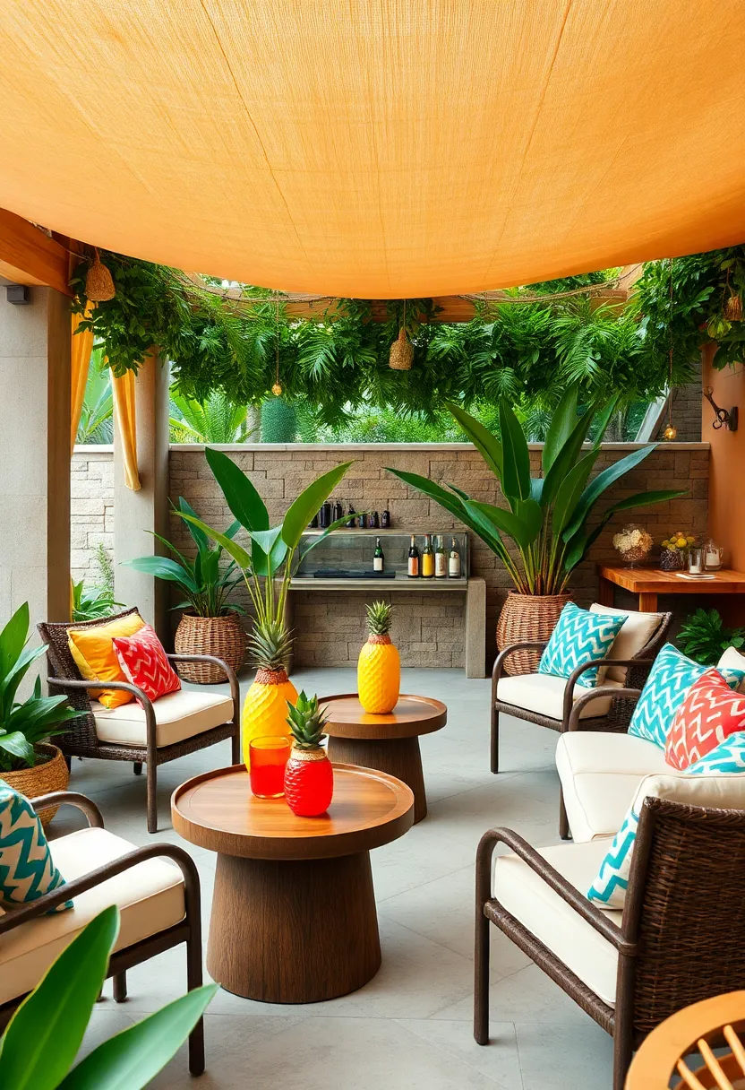 Pineapple⁤ Punch Patio – Vibrant, fun, and fruit-forward,⁤ this bar’s pineapple-shaped mugs and ‌playful ‌decor make every drink an island celebration