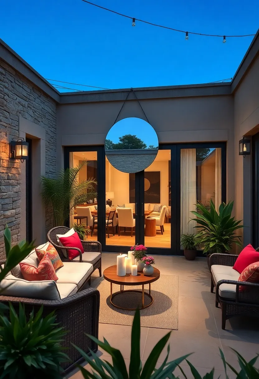 double-Sided hanging Mirror to ‍Reflect Views Inside and ⁢Out