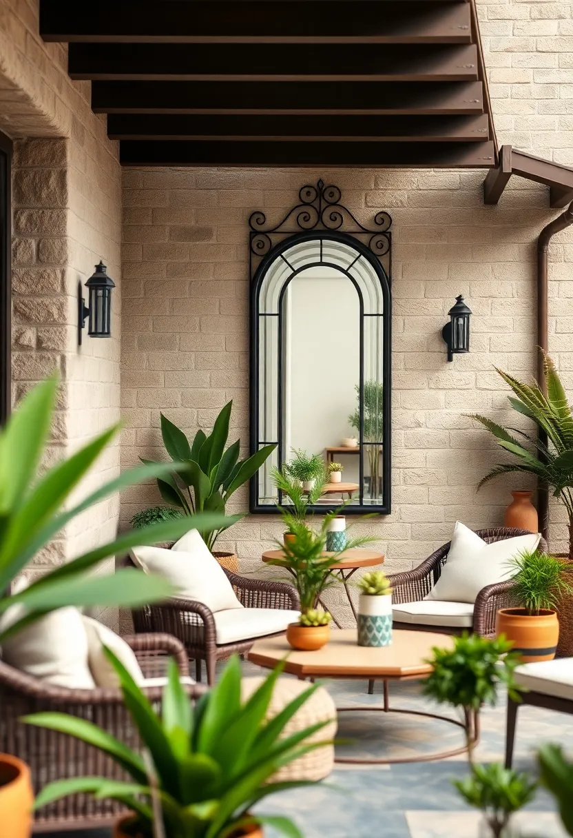 Mirror with Wrought ⁤Iron Detailing for Traditional Appeal