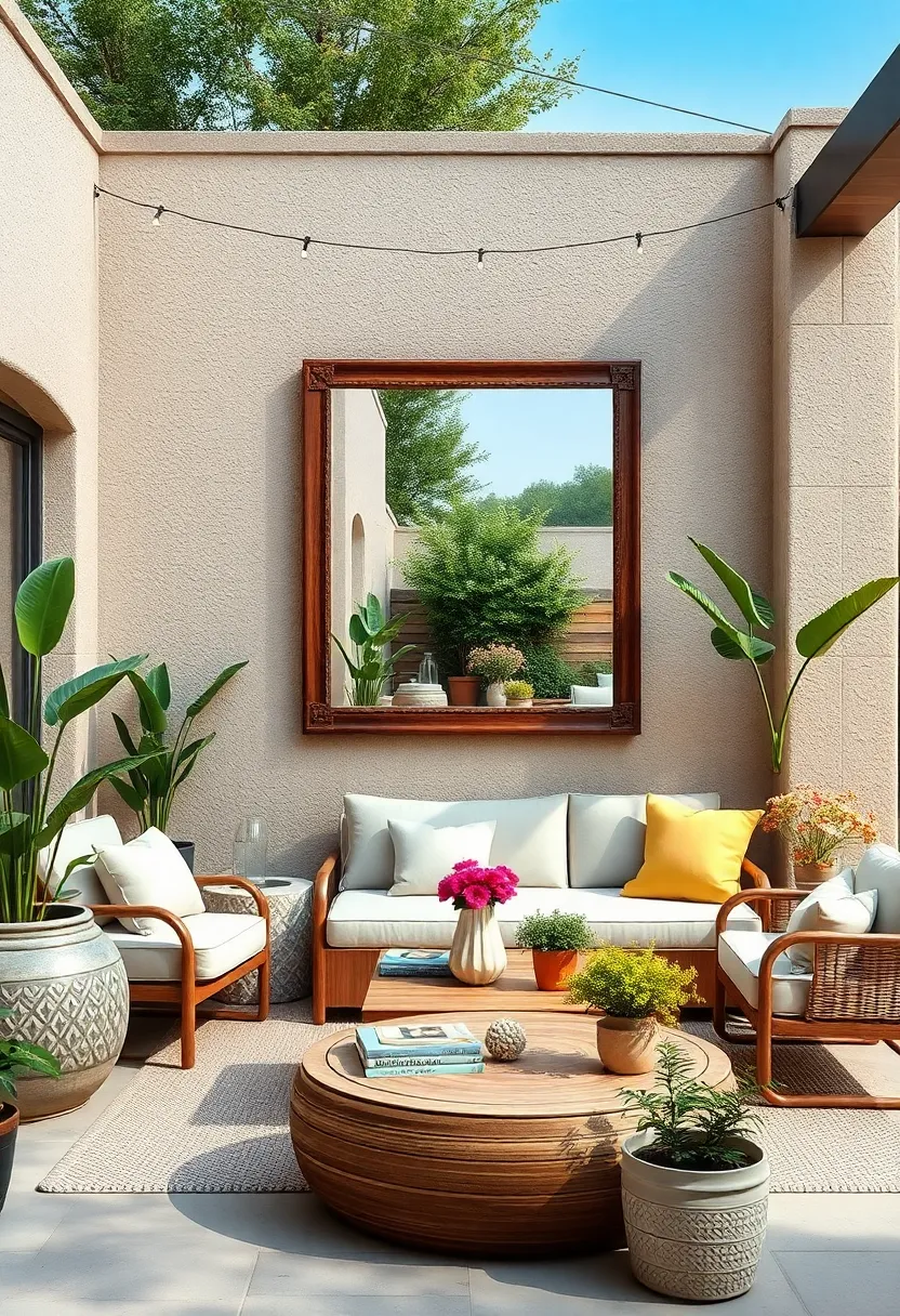 Oversized​ Rustic Frame Mirror to ⁢Create a Focal Point