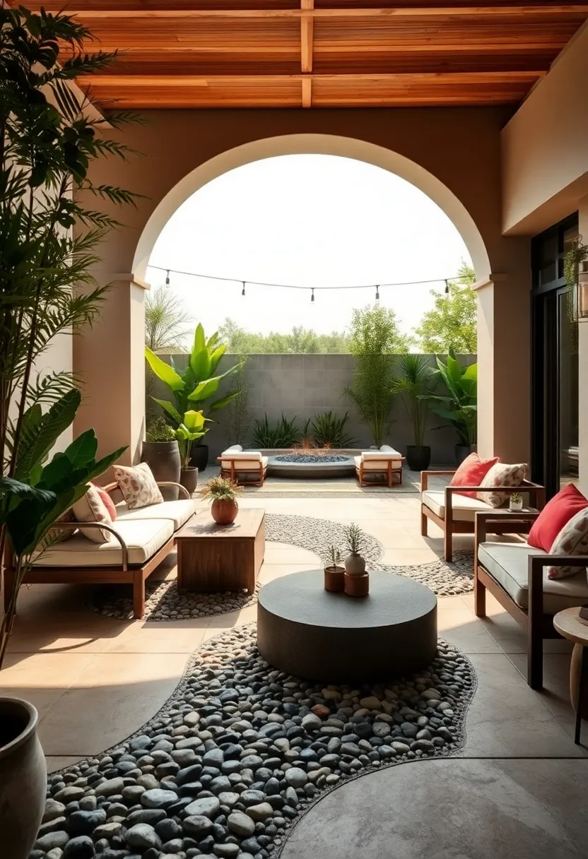 Natural Pebble Inlays⁢ Creating Organic Patterns with Locally Sourced Stones ‌for Eco-Friendly Patios