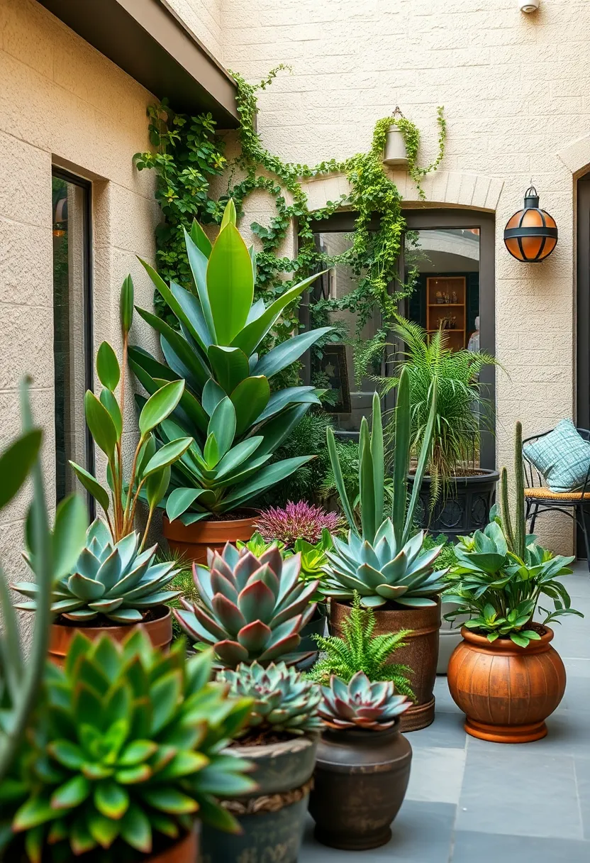 Aeonium ⁣–⁣ Constituting a dramatic rosette form,Aeonium offers dark foliage that ⁣contrasts beautifully with other succulents