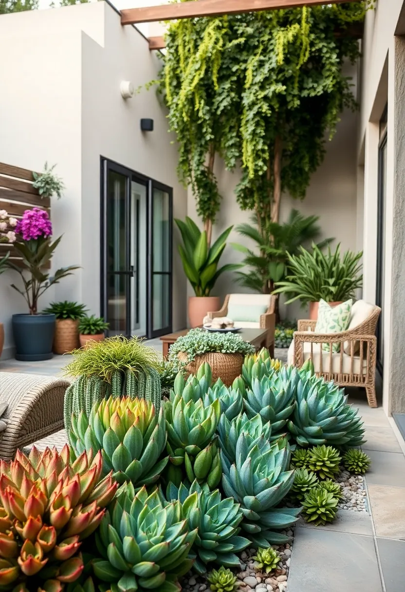 Blue⁢ chalksticks ⁢– This ​chalky-blue succulent ‌forms dense ground cover, perfect for filling in spaces ⁣with a ‍cool, serene palette