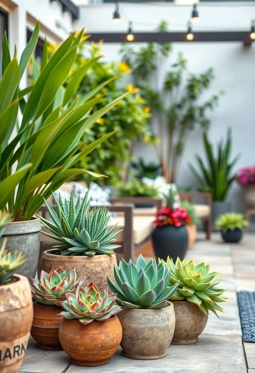 Echeveria – Known for its‌ rosette shape ‍and ‍vibrant colors, Echeveria ⁢creates a focal point in any outdoor space with minimal​ maintenance