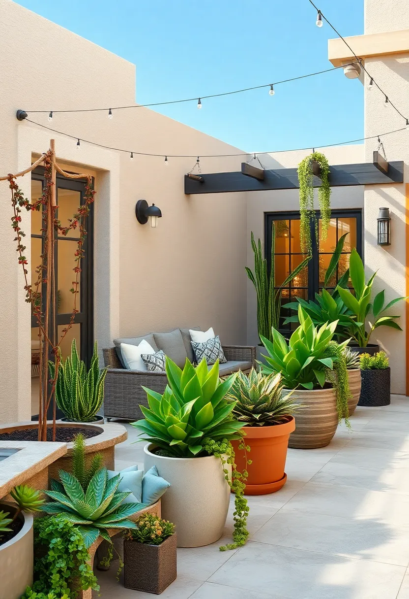 String of Pearls – This trailing succulent lends ⁣a whimsical touch when cascading ⁣out of hanging pots or elevated ‍planters